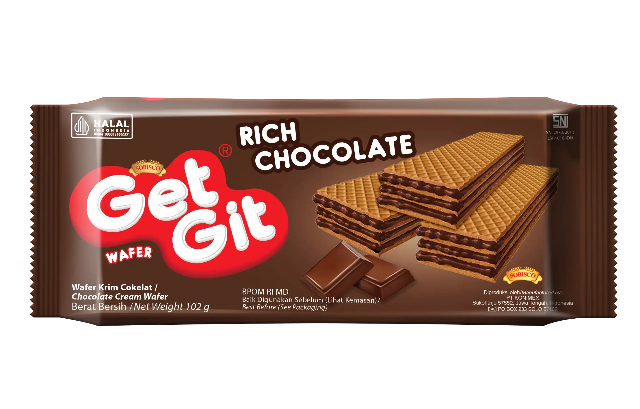 GET GIT WAFER COKELAT 102 G